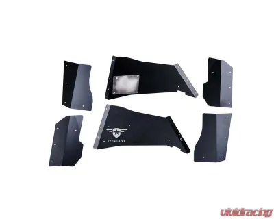 Combat Off Road Aluminum Inner Fender Liners Rear Pair Jeep Wrangler 2007-2018 - 15-1069